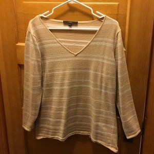 Alex Marie Gold V-neck Top